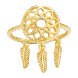 GIVA 925 Sterling Silver Golden Ring for Women-image-86