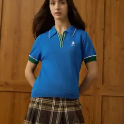 U.S. Polo Assn. Blue Cotton Relaxed Fit Polo T-Shirt-picture-15