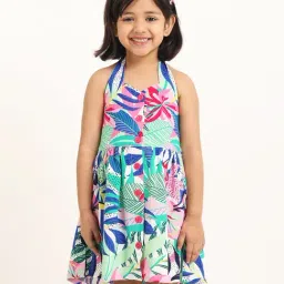 Campana Kids Multicolor Printed Dress-image-95