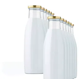 Buildream Water & Juice Glass with Air Tight Cap 500 ml with Rust Proof Air Tight (Set of 6)-4