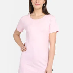 PROTEENS Women Pink Solid Round Neck T-shirt-image-42