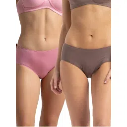 Jockey 1802 Women Micro Modal Elastane Hipster-Cashmere Rose and Deep Taupe (Pack of 2)-picture-29