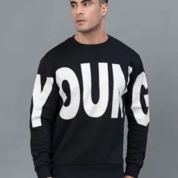 Red Tape Black Regular Fit Graphic Sweatshirt-image-81