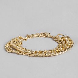 justpeachy Women Gold-Plated Chain Bracelet-image-2