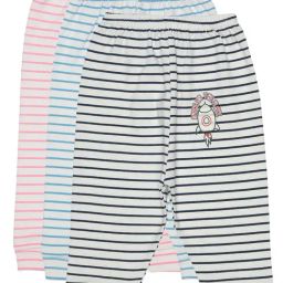 Bodycare Kids White Striped Pyjamas (Pack Of 3)-image-117
