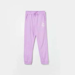 Fame Forever by Lifestyle Kids Lilac Cotton Printed Trackpants-image-92