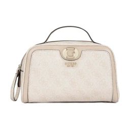 Guess Sand Orlina Monogram Orlina Double Zip Cosmetic-10