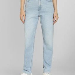 American Eagle Blue Cotton Regular fit Solid Jeans-image-69