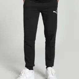 Puma teamGOAL Black Cotton Slim Fit Sports Joggers-image-15
