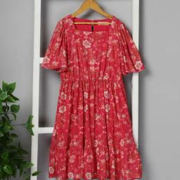 Budding Bees Girls Pink Regular Fit Dress-image-78