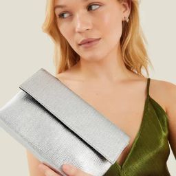 Accessorize London Silver Party Clutch-picture-45