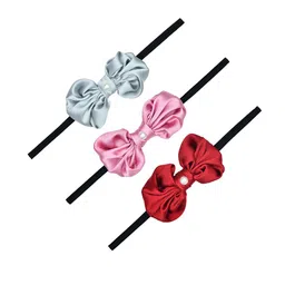 FUNKRAFTS Girls Maroon & Pink Set of 3 Beaded Hairband-25