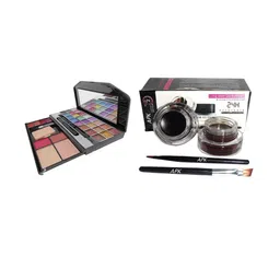skrynnzer Set Of 2 Makeup Kit With Gel Eyeliner Black & Brown-54