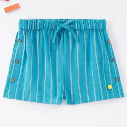 Ed-a-Mamma Kids Blue Striped Shorts-image-84