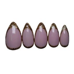 SOEZI Pink Champagne Reusable Press On Nails - Ready To Wear Kit-21