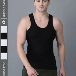 Dollar Bigboss Multicolored Cotton Regular Fit Vest - Pack Of 6-image-81