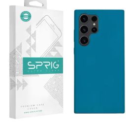 Sprig Liquid Silicone Back Cover for SAMSUNG Galaxy S23 Ultra 5G (Blue)-image-105
