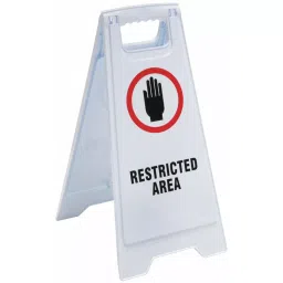 TOUGH GUY 24 inch  Black Polypropylene Floor Sign, 6DMG8-image-56