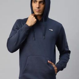 ALCIS Navy Regular Fit Printed Hooded Sweatshirt-picture-32