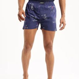 SHOWOFF Blue Slim Fit Printed Boxers-picture-14