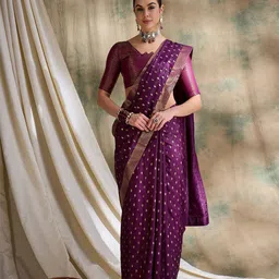 Suha Embellished Zari Art Silk Ready to Wear Saree-picture-18