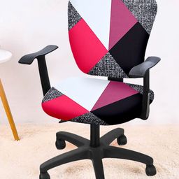 Cortina Set Of 4 Multi-Coloured Geometric Print Chair Covers-2