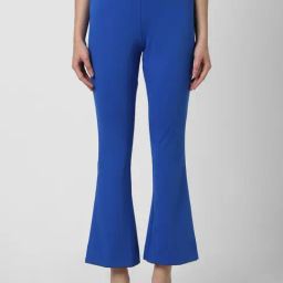 Van Heusen Blue Mid Rise Formal Trousers-image-57