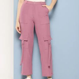 Aarika Purple Nylon Solid Pants-picture-48