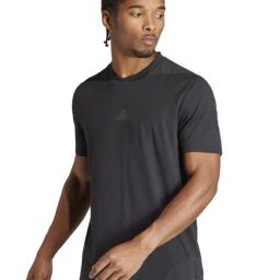 Adidas Black Slim Fit Sports T-Shirt-image-15