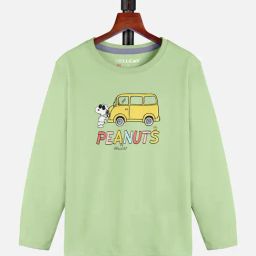 HELLCAT Girls Light Green Printed Full Sleeves T-Shirt-image-77