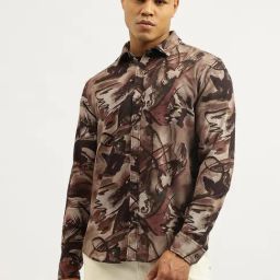 United Colors Of Benetton Brown Regular Fit Printed Shirt-picture-30