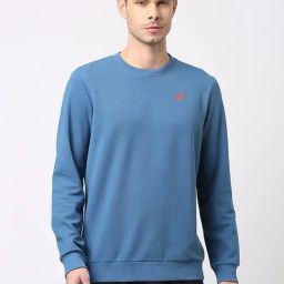 Asics Azure Blue Regular Fit Sweatshirt-picture-39