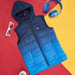 Pantaloons Junior Blue Regular Fit Jacket-image-41
