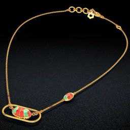 Joyalukkas 22k Oval Orb Golden Necklace-image-94