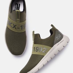 Skechers Men SUMMITS Brand Logo Printed Slip-On Sneakers-image-7