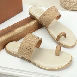Carlton London Women's Beige Toe Ring Sandals-image-83