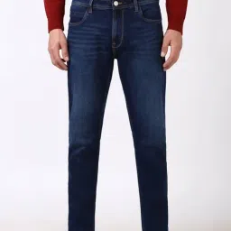 Peter England Navy Regular Fit Jeans-picture-15