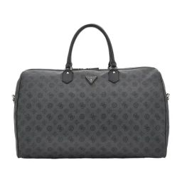 Guess Charcoal Wilder Logo Weekender Duffle Bag-15