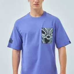 Bewakoof Blue Relaxed Fit Printed T-Shirt-picture-8