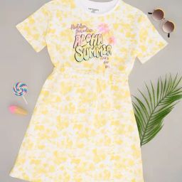 Pantaloons Junior Girls Yellow Dress-image-17