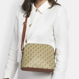 Lavie Beige Printed Medium Sling Handbag-image-14