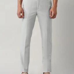 Arrow Grey Slim Fit Trousers-picture-14