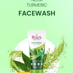 ROSA Set Of 3 Neem Turmeric Face Wash With Vitamin -E  Deep Cleansing- 120ml Each image 5