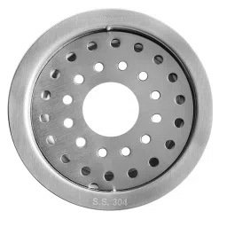 Aquieen Classic SS 304 5 X 5 Inch SS Silver Round Floor Water Drain Grating Each of 1 Piece-image-93