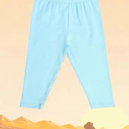 MINIKLUB Kids Mint Green Solid Leggings-image-23