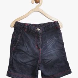 StyleStone Kids Navy Solid Shorts-picture-11
