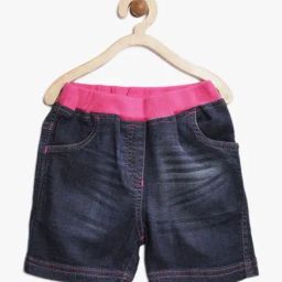 StyleStone Kids Blue Solid Shorts-image-37
