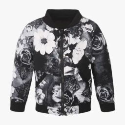 StyleStone Kids Black Printed Bomber Jacket-image-74