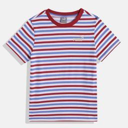 Puma Kids Striped ESS+ Summer Camp Pure Cotton T-shirt-image-13