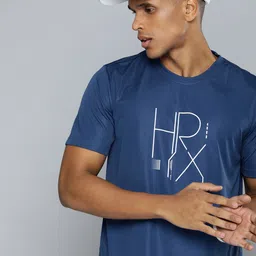 HRX by Hrithik Roshan Brand Logo Printed Rapid-Dry Running T-shirt-image-27